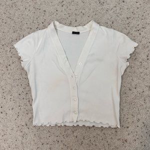 Brandy Melville Lettuce Sleeve Top